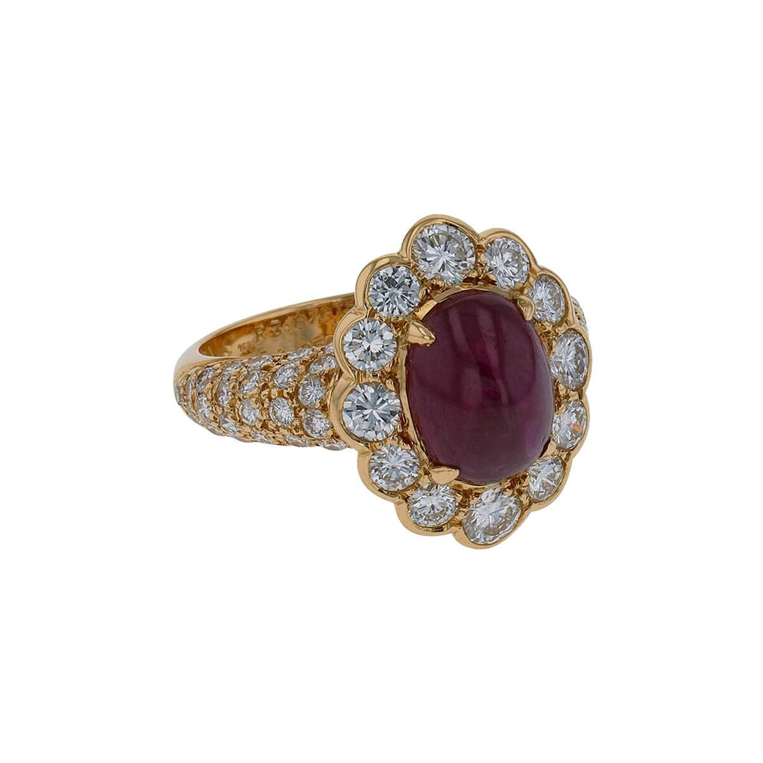 Van Cleef &amp; Arpels ruby, diamonds and gold ring