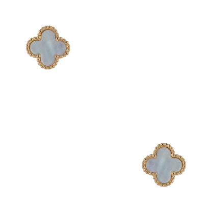 Van Cleef &amp; Arpels Sweet Alhambra mother-of-pearl and gold earrings