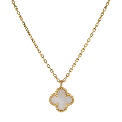 Van Cleef &amp; Arpels Sweet Alhambra mother of pearl and gold necklace