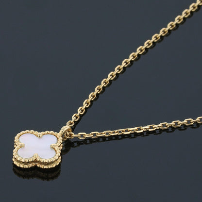 Van Cleef &amp; Arpels Sweet Alhambra mother of pearl and gold necklace