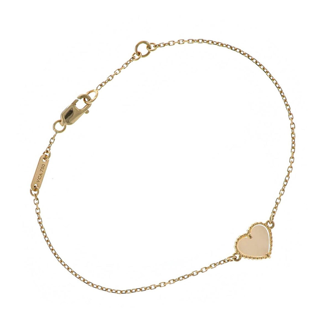 Van Cleef &amp; Arpels Sweet Hearts mother of pearl and gold bracelet