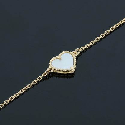 Van Cleef &amp; Arpels Sweet Hearts mother of pearl and gold bracelet