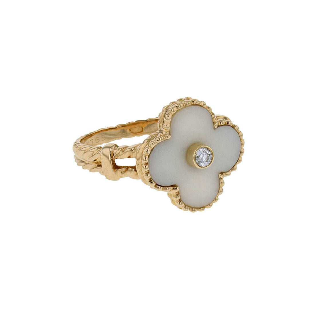 Van Cleef &amp; Arpels Vintage Alhambra diamond and gold ring