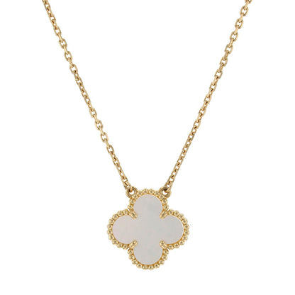 Van Cleef &amp; Arpels Vintage Alhambra mother-of-pearl and gold necklace