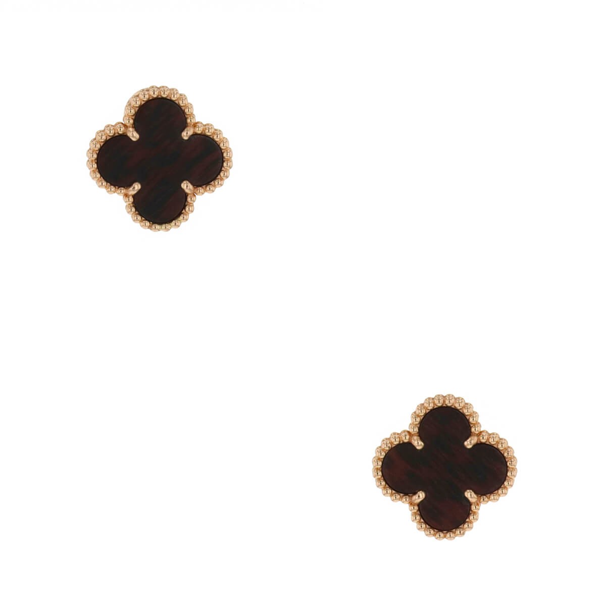 Van Cleef &amp; Arpels wood and gold earrings
