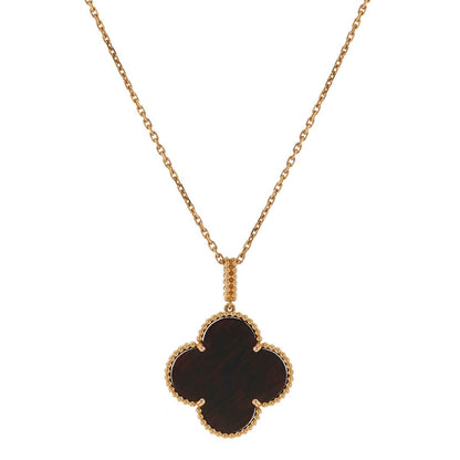 Van Cleef &amp; Arpels wood and gold necklace