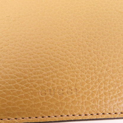 Gucci Cowhide Leather Dionysus Silver Shoulder Bag Brown Beige Calfskin (cowhide) 421970 Caogn 2893