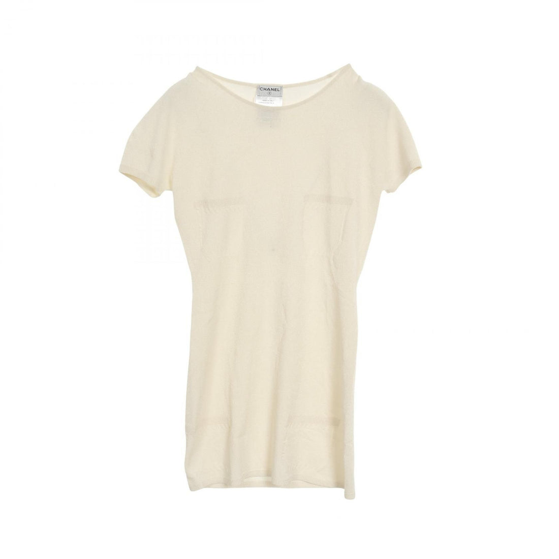 Chanel White Coco Mark Knit Rayon P 21350v 01291