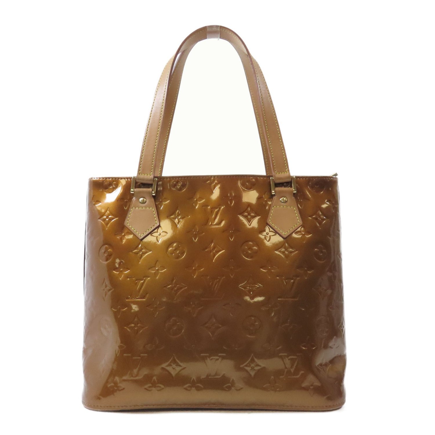 Louis Vuitton Vernis Houston Gold Shoulder Bag Color Brown Bronze Brown Shoulder Bag M 91122