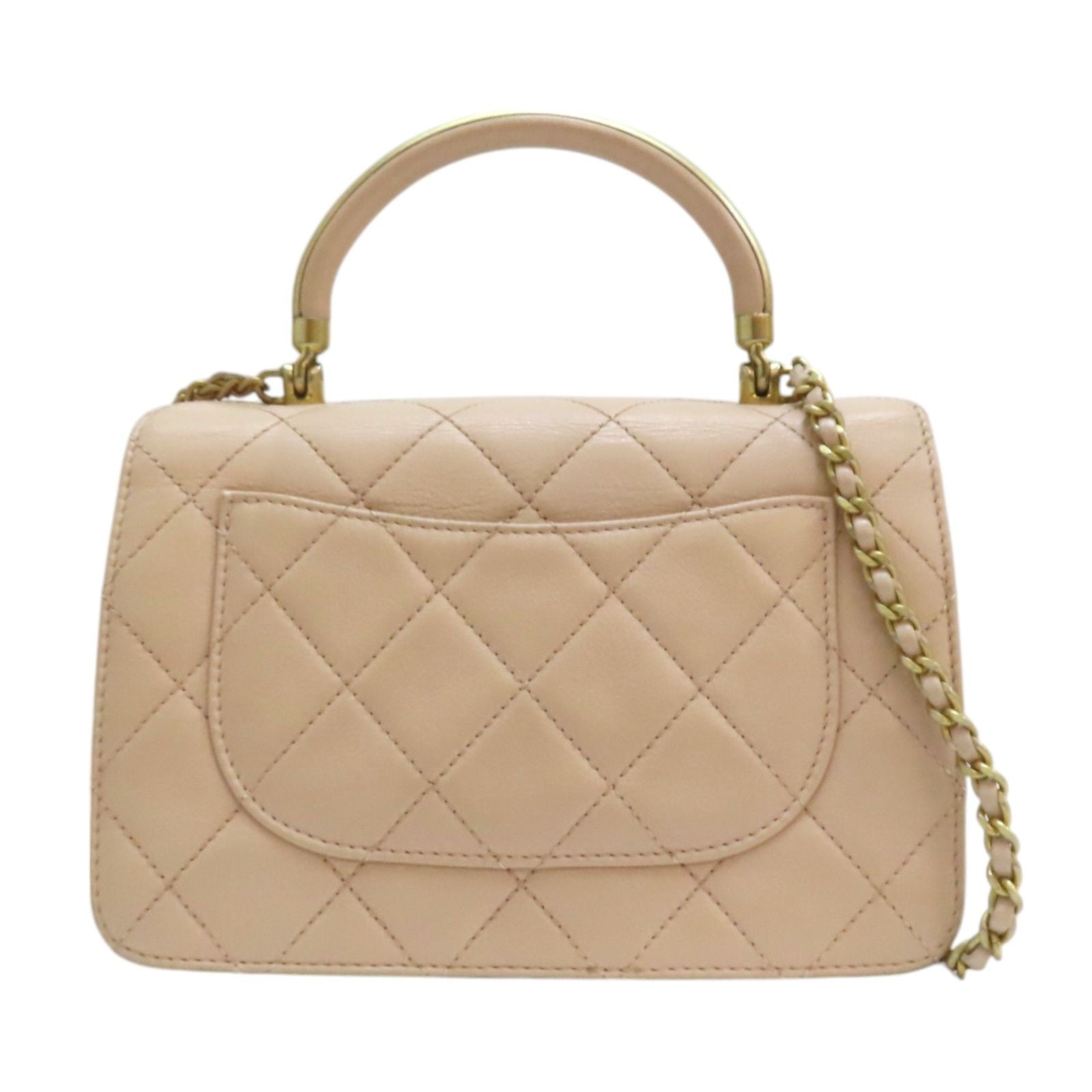 Chanel Matelasse Shoulder Handbag Calfskin Pink (no Card)