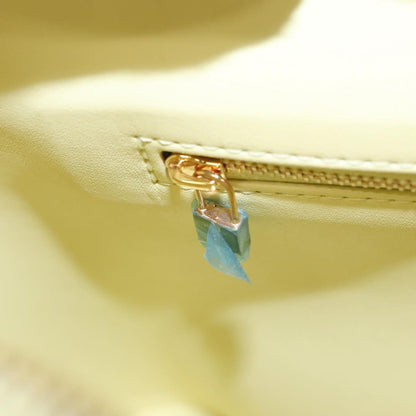 Louis Vuitton Vernis Houston Hand Bag Lime Yellow M 91055 Lv Auth