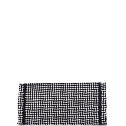 Christian Dior Book Tote Houndstooth Canvas Medium