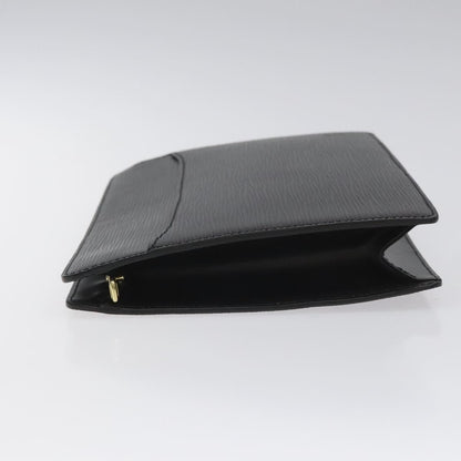 Louis Vuitton Epi Pochette Homme Clutch Bag Black Noir M 52522 Lv Auth