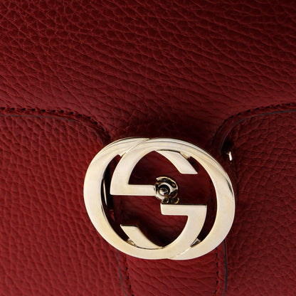Gucci Interlocking Shoulder Bag Leather Small