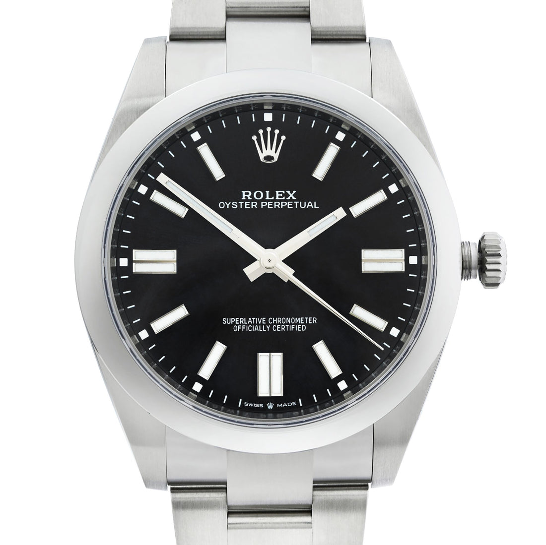 Rolex Oyster Perpetual 36mm Steel Black Dial Automatic Mens Watch 126000