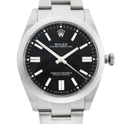Rolex Oyster Perpetual 36mm Steel Black Dial Automatic Mens Watch 126000