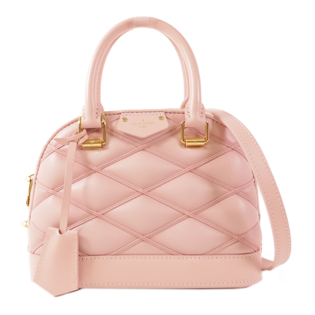 Louis Vuitton Cowhide Leather Alma Bb Hand-turned Shoulder And Back Bag Pink 2way Shoulder Bag M 24453