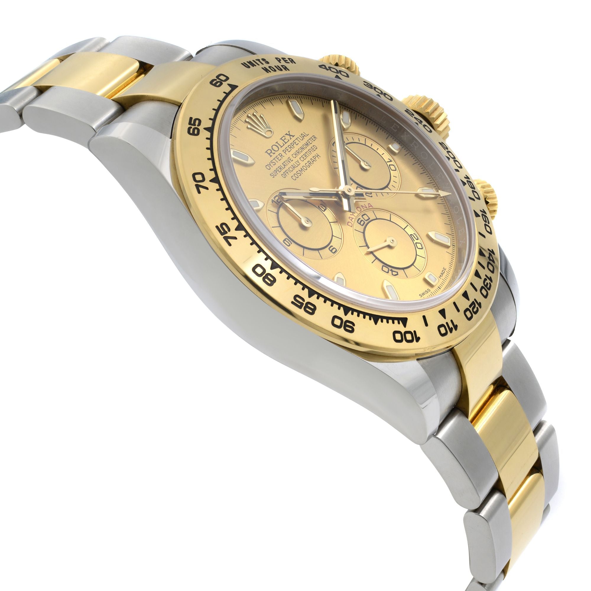 Rolex Daytona Steel 18K Yellow Gold Champagne Dial Mens Automatic Watch 116503