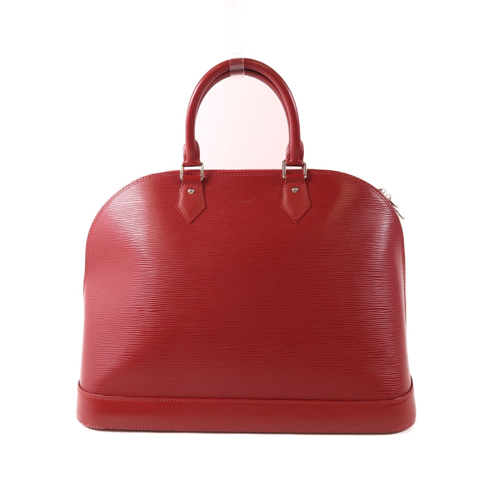 Louis Vuitton Epi Alma Pm Silver-back Handbag Red Handbag M 40490