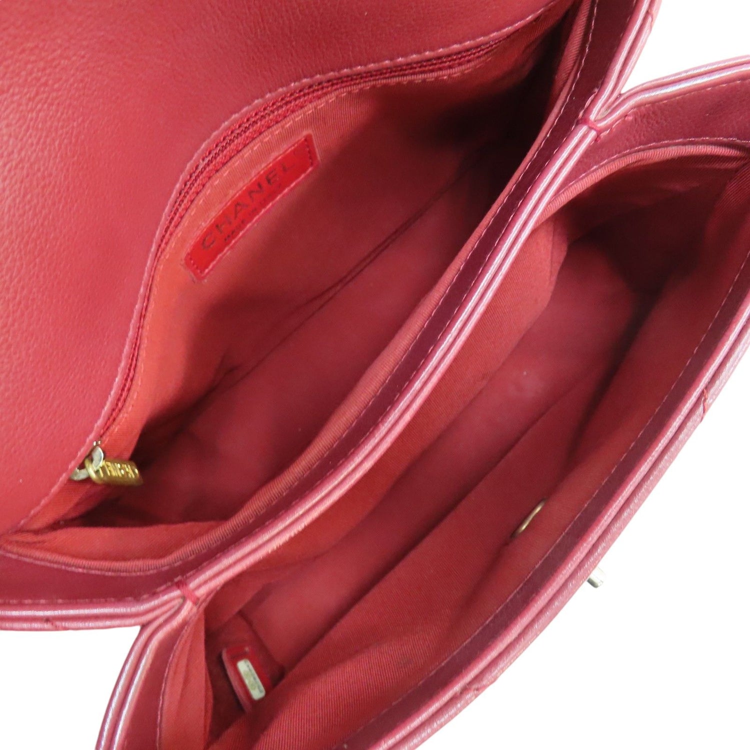 Chanel Small Chevron Chic Top Handle Flap, Calfskin Stitched