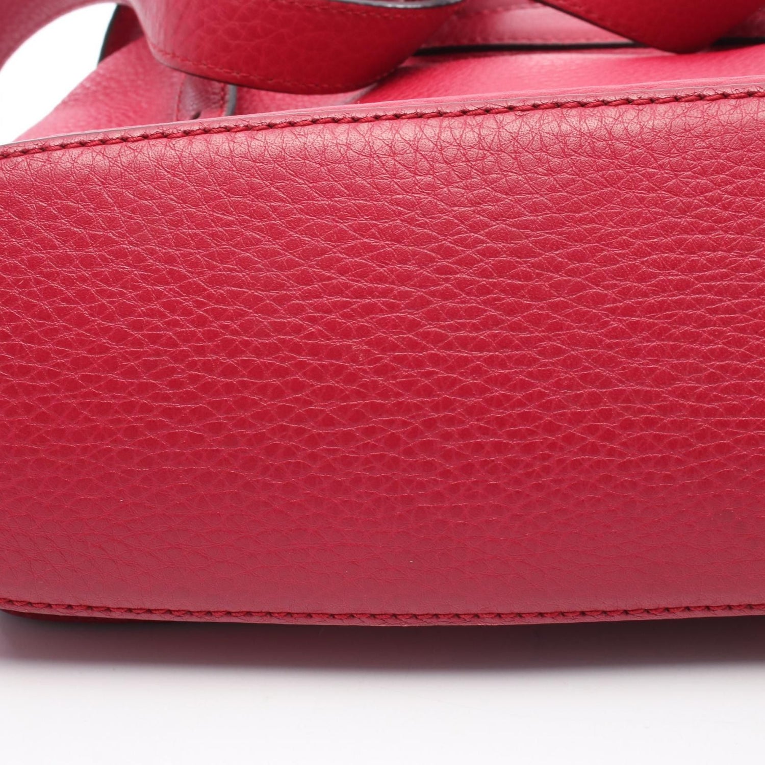 Gucci Bamboo Backpack Backpack Red Leather 370833