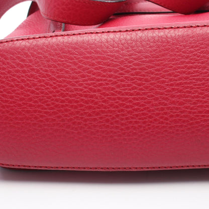 Gucci Bamboo Backpack Backpack Red Leather 370833