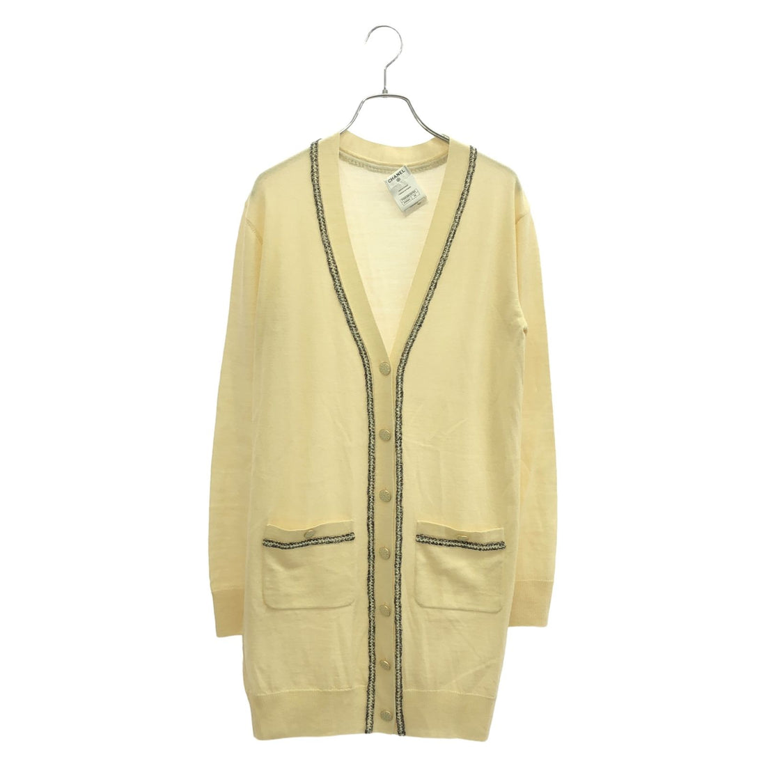 Chanel Beige Cardigan Wool P 45636k 05764