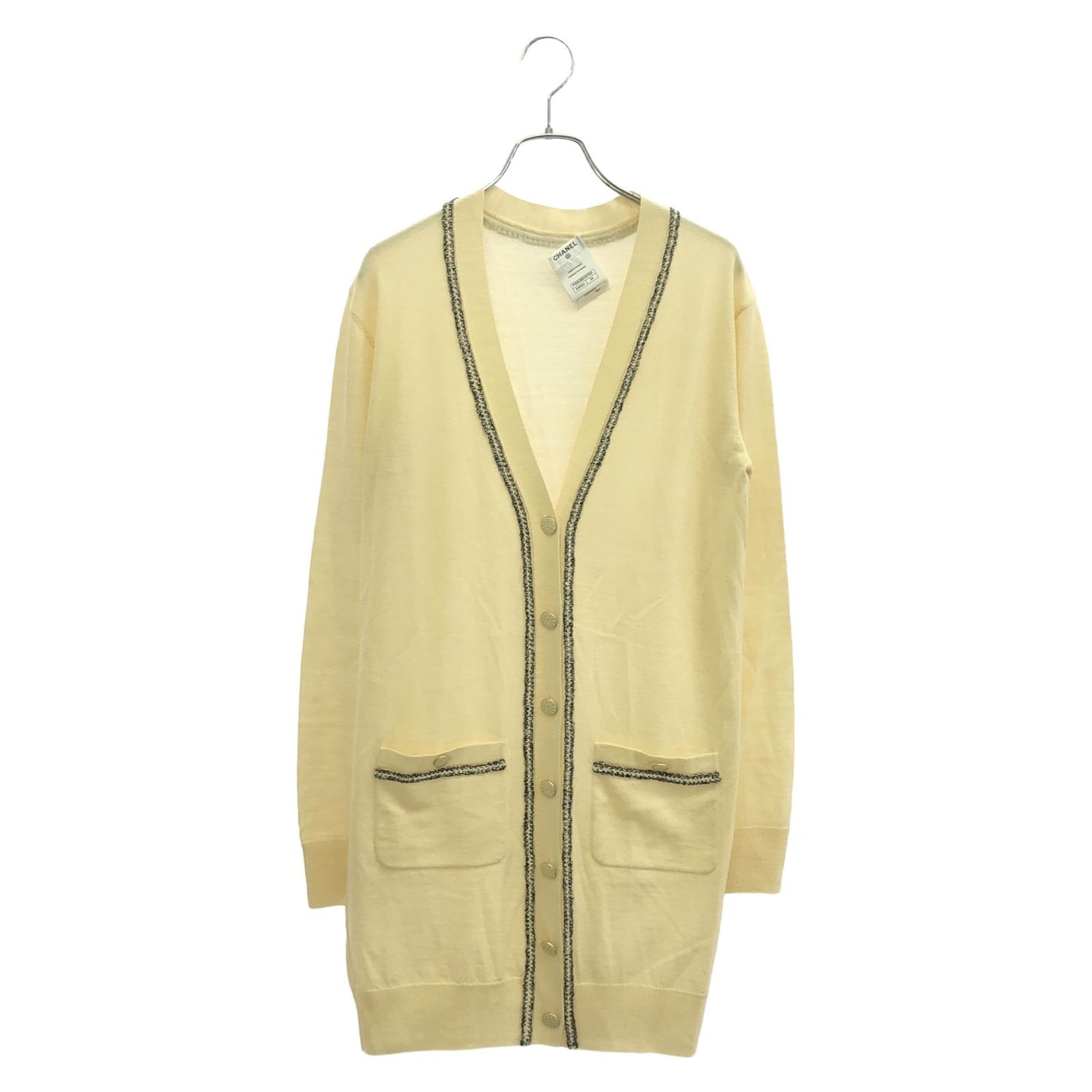 Chanel Beige Cardigan Wool P 45636k 05764