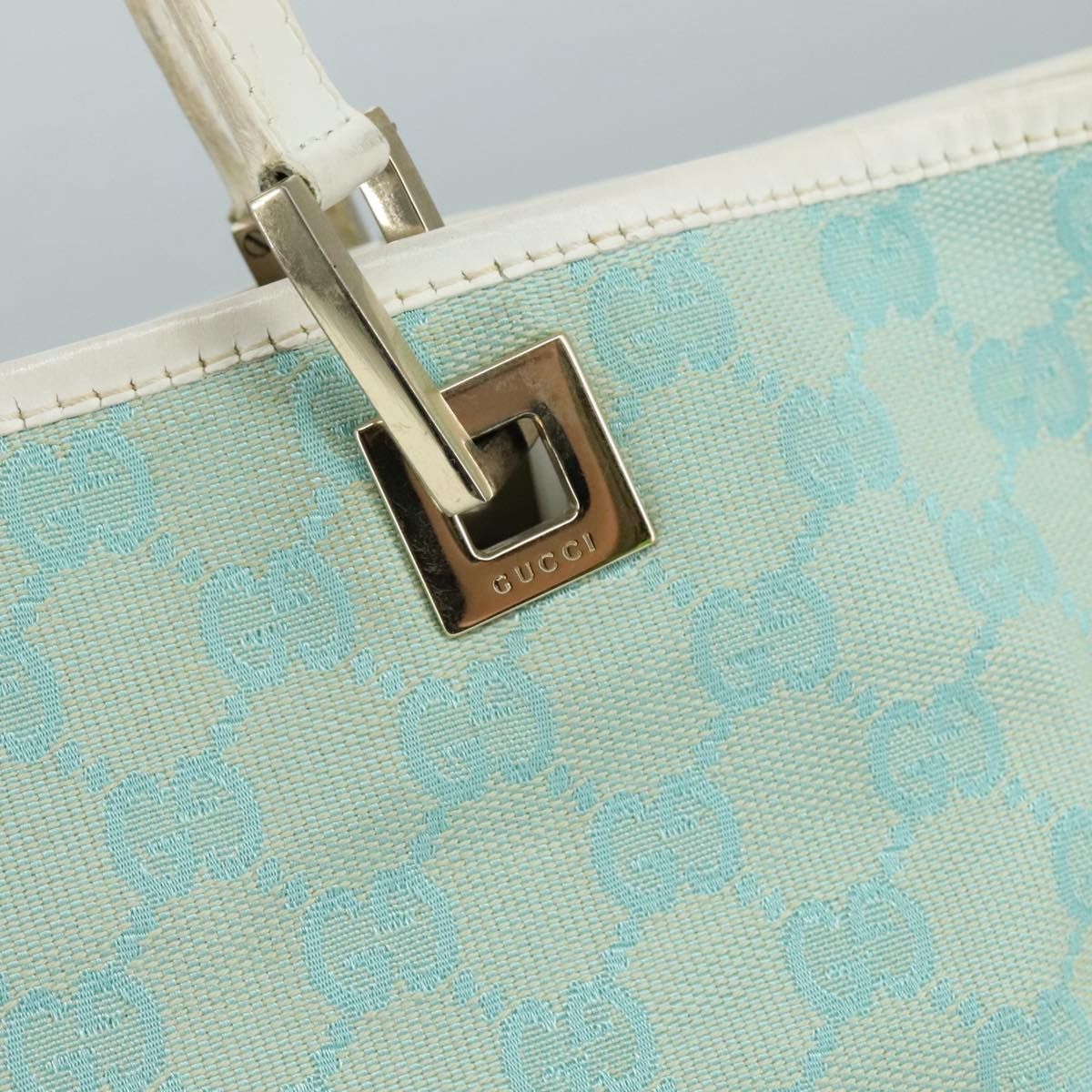 Gucci Gg Canvas Tote Bag Gold 002 1098 Auth