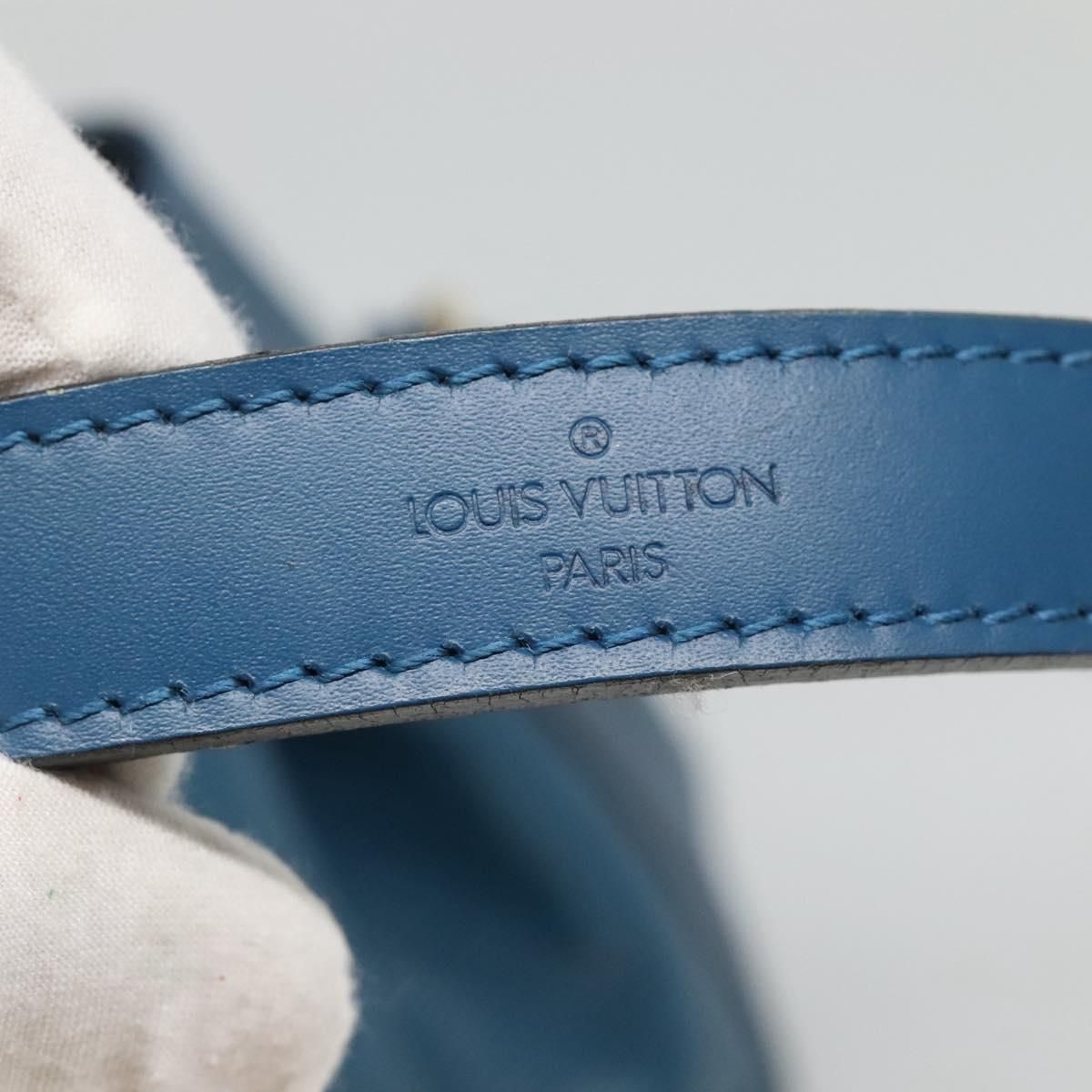 Louis Vuitton Epi Petit Noe Shoulder Bag Blue M 44105 Lv Auth
