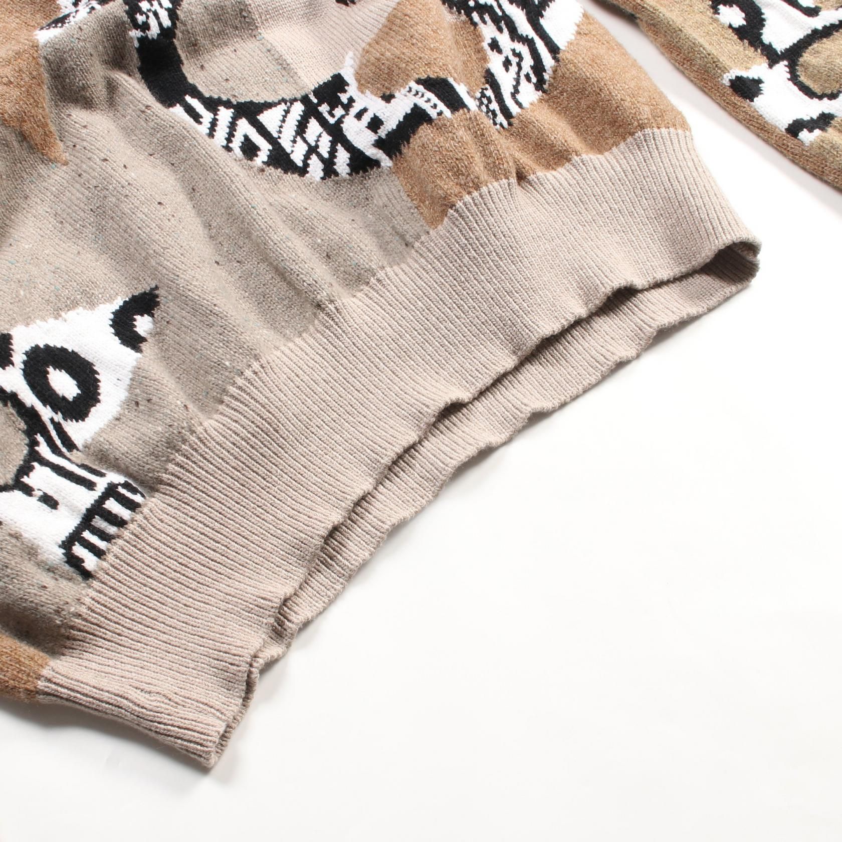 Louis Vuitton Fair Isle Patchwork Beige Multicolor Knit