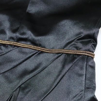 Chanel One Piece Silk Black Cc Auth