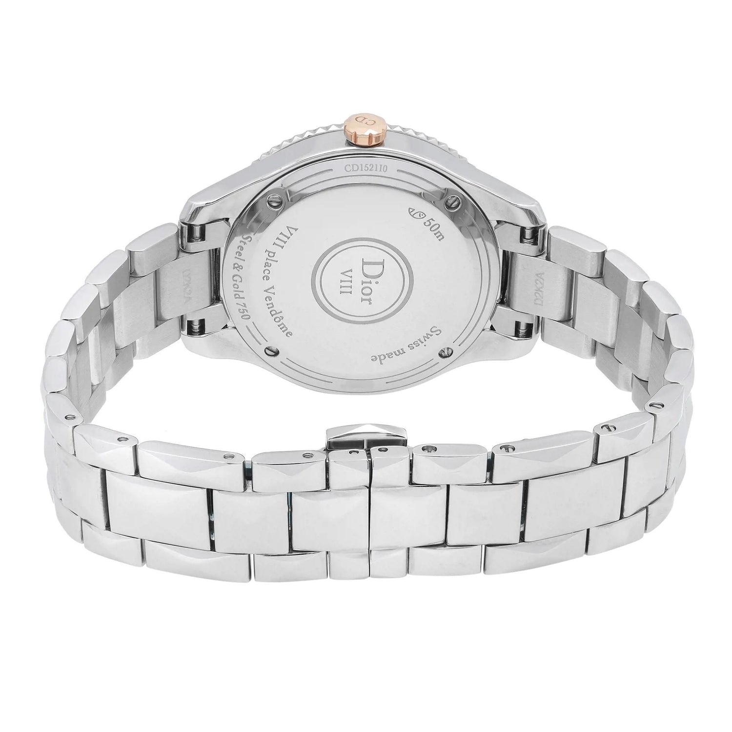 Christian Dior VIII Montaigne Steel Diamond MOP Dial Ladies CD1521I0M001