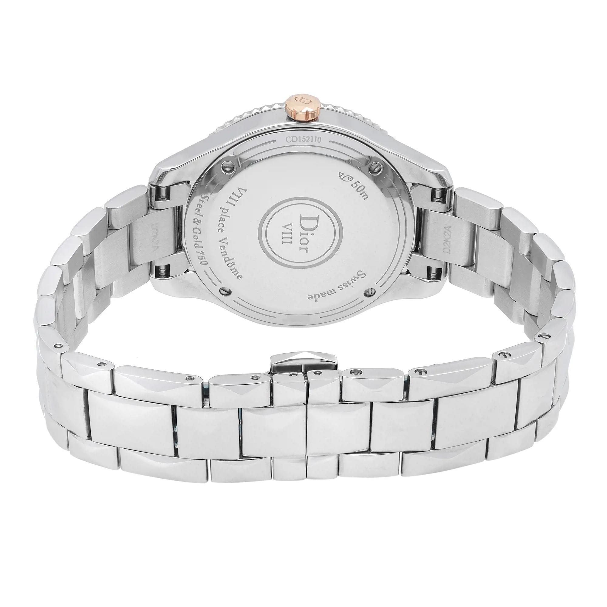 Christian Dior VIII Montaigne Steel Diamond MOP Dial Ladies CD1521I0M001