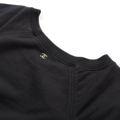 Chanel Black Gold Coco Mark T-shirt Cotton P 57840k 07626 18c