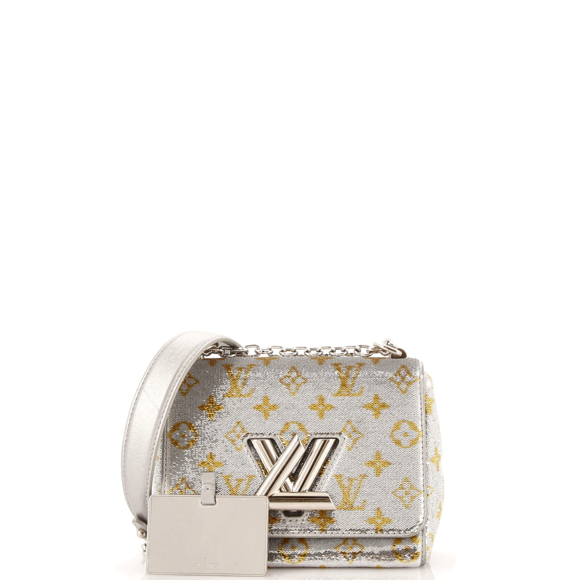 Louis Vuitton Twist Handbag Monogram Sequins Pm