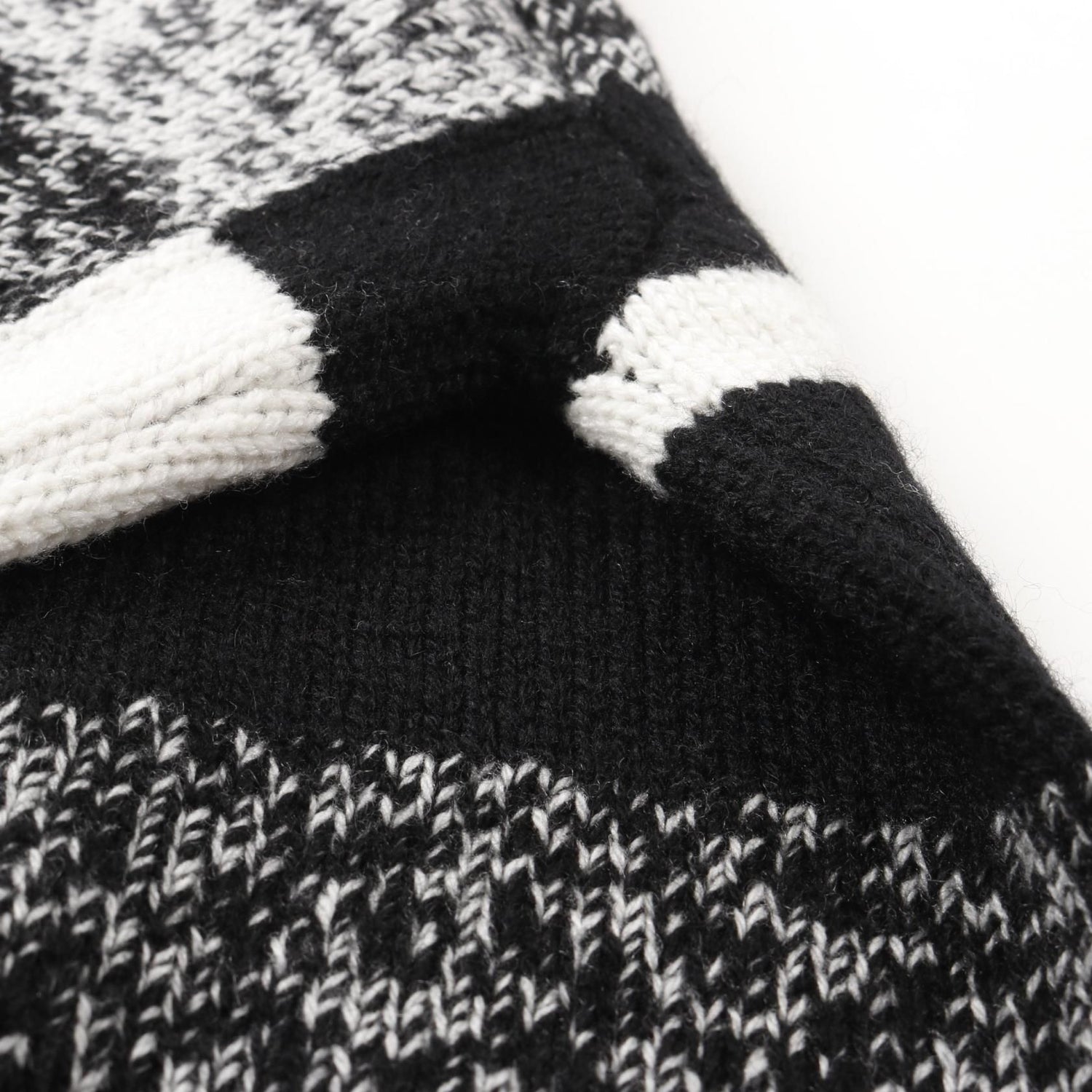 Chanel Black White No.5 Knit Cashmere P 73214