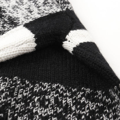 Chanel Black White No.5 Knit Cashmere P 73214