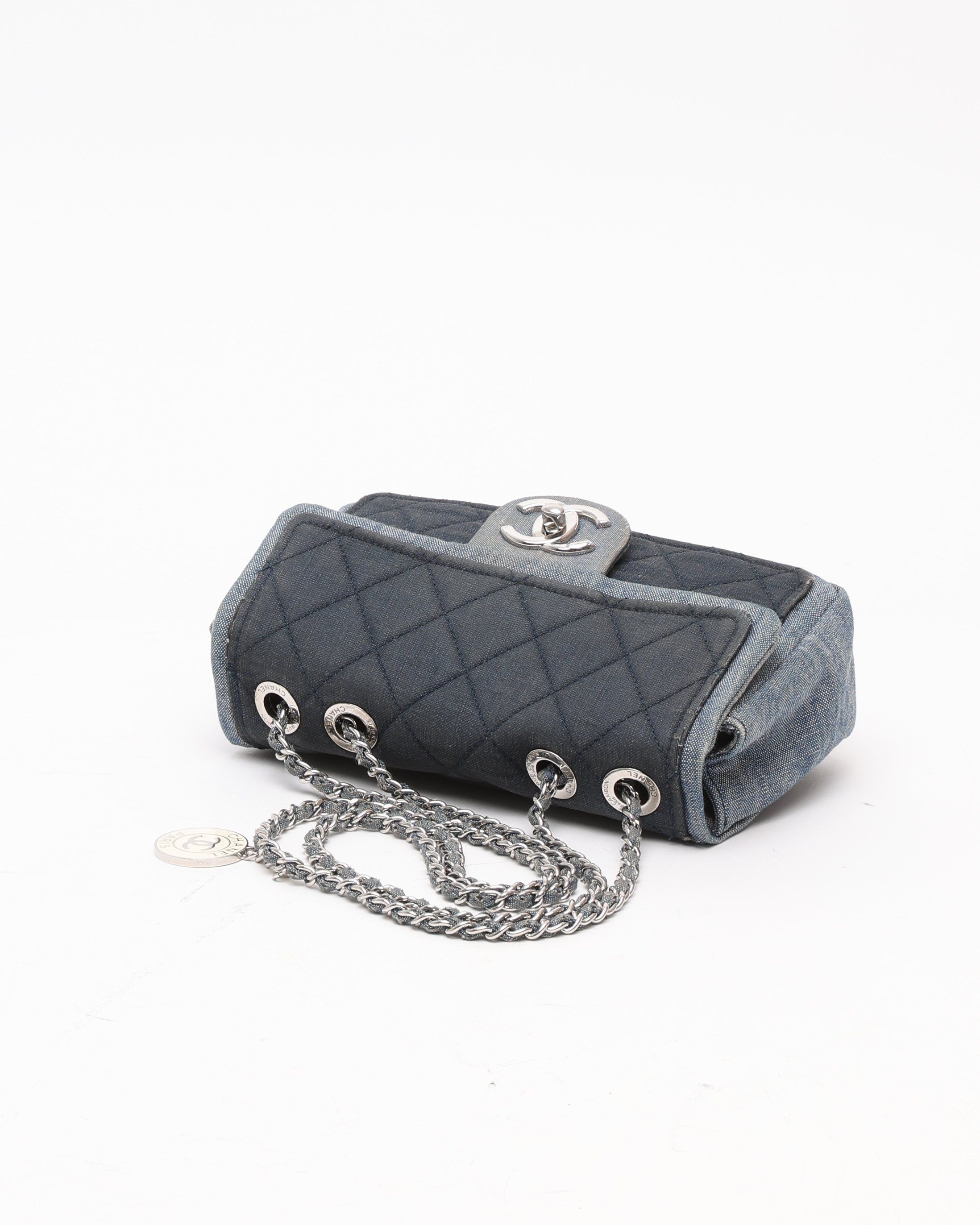 Chanel Small Classic Denim Medallion Flap Bag
