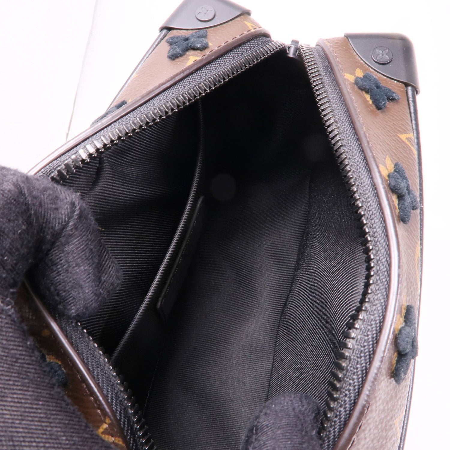 Louis Vuitton Monogram/velvet Soft Trunk Shoulder Bag Brown Shoulder Bag M 68970