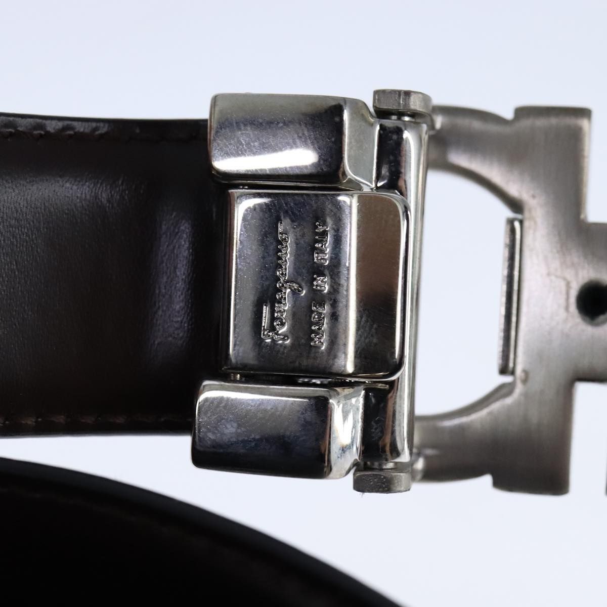 Salvatore Ferragamo Double Gancini Belt Leather 49.6&