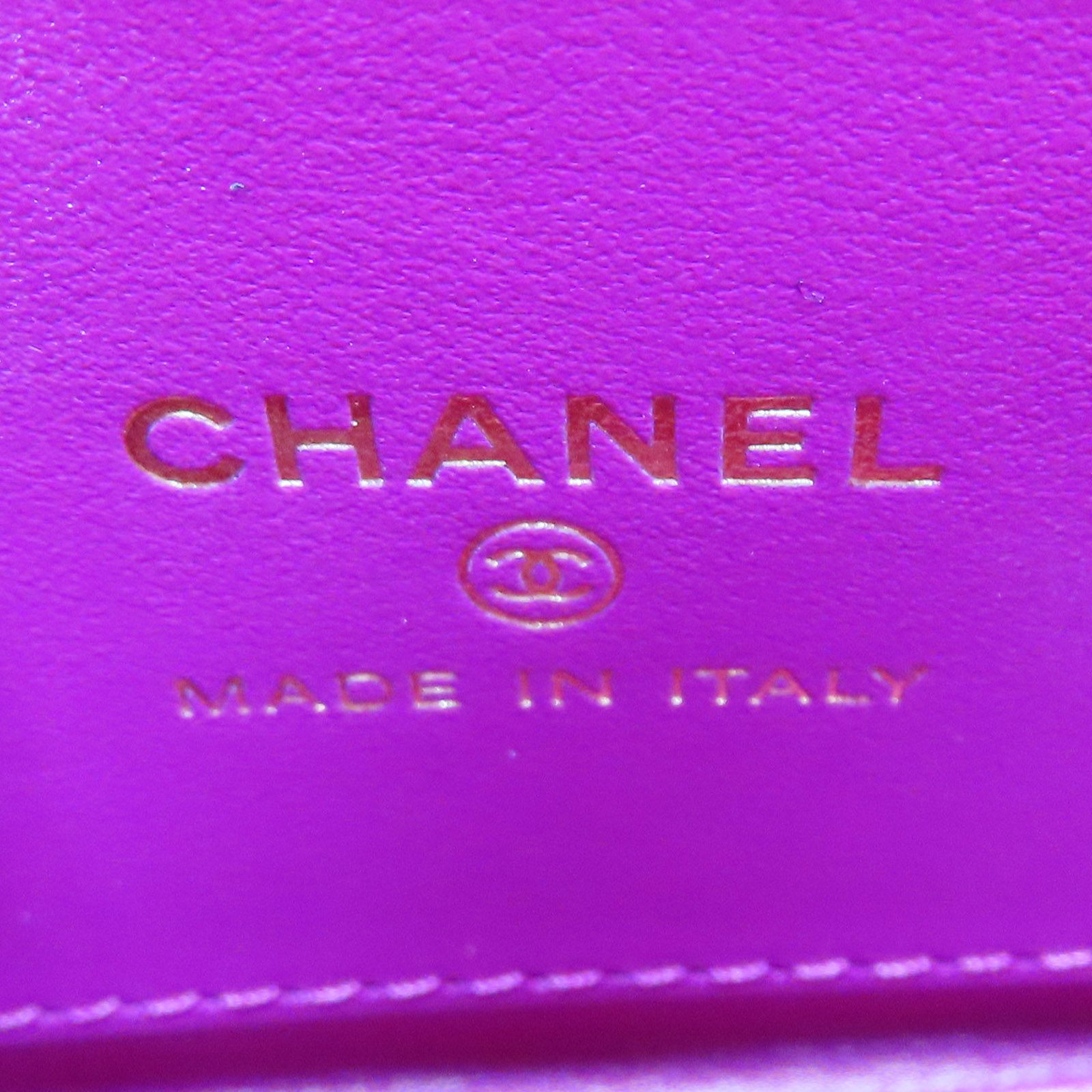 Chanel Matelasse Shoulder Handbag Calfskin Pink Gold Metal