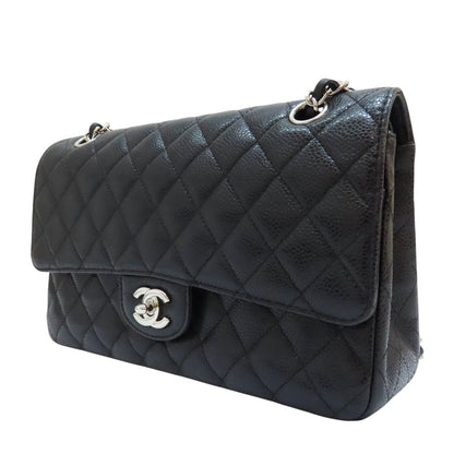 Chanel Matelasse Coco 25 Chain Shoulder Bag Calfskin Black Silver (no Card)