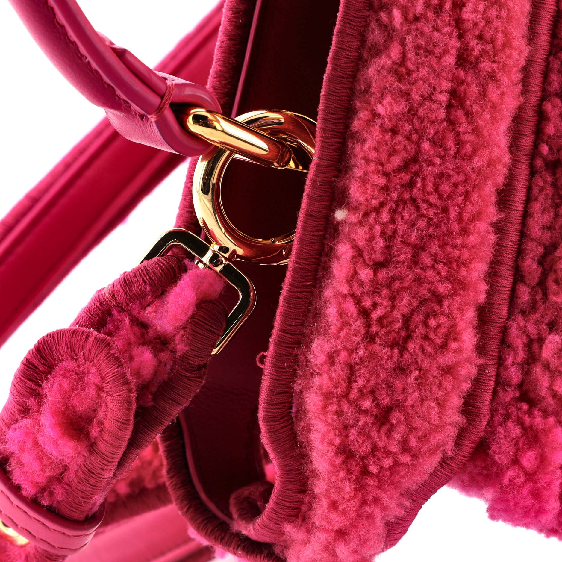 Fendi Peekaboo Iseeu Bag Woven Shearling Small