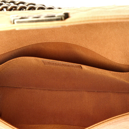 Chanel Boy Flap Bag Quilted Caviar Old Medium