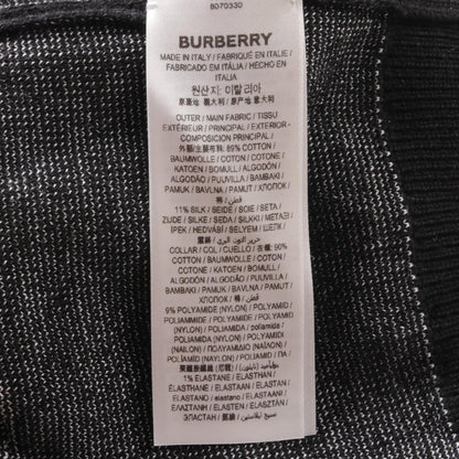Burberry Ekd Knit Polo Shirt Black White Cotton 8070330