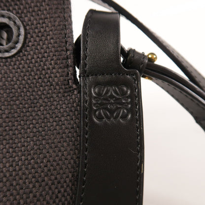 Loewe Canvas Shoulder Bag Black Canvas