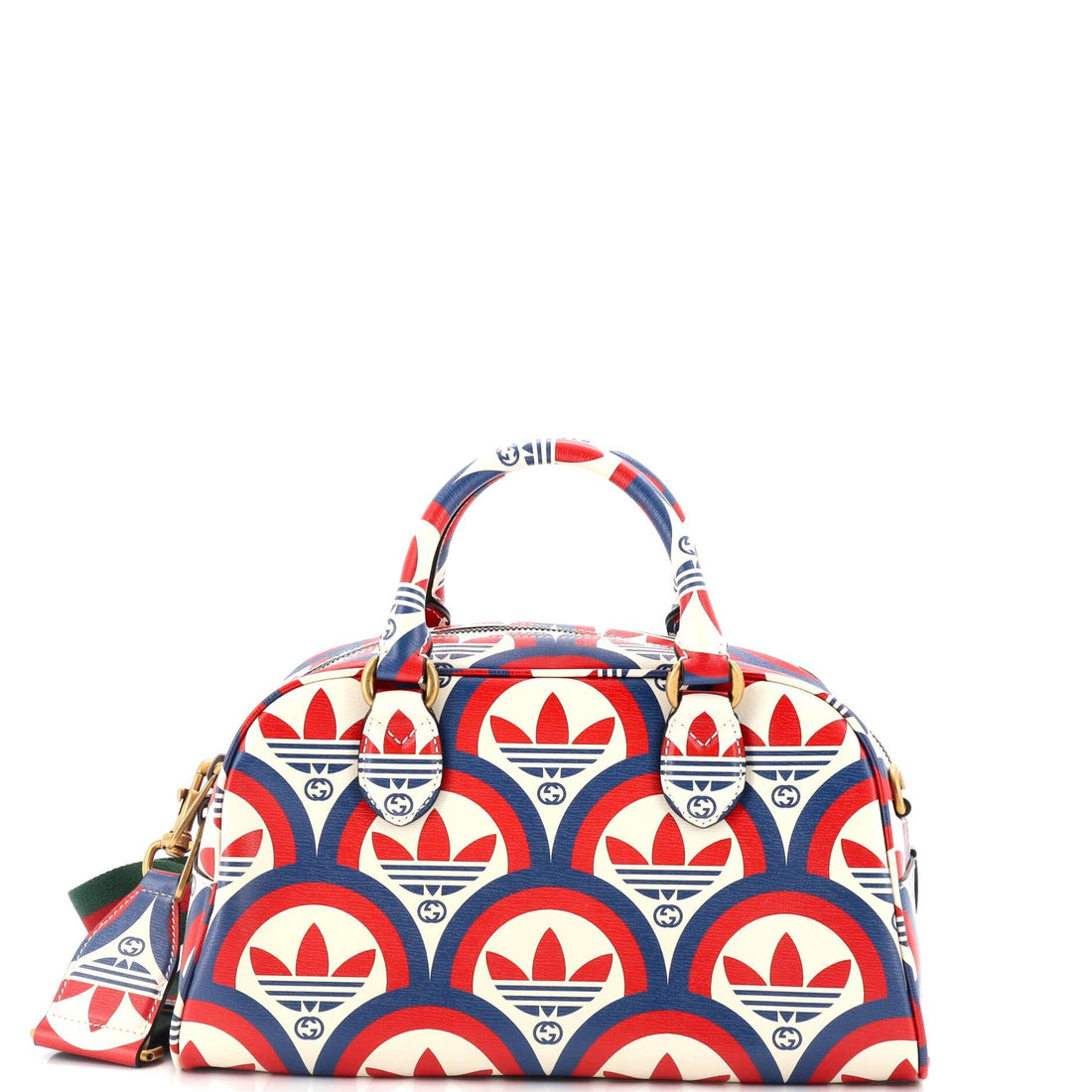 Gucci X Adidas Duffle Bag Printed Leather Mini