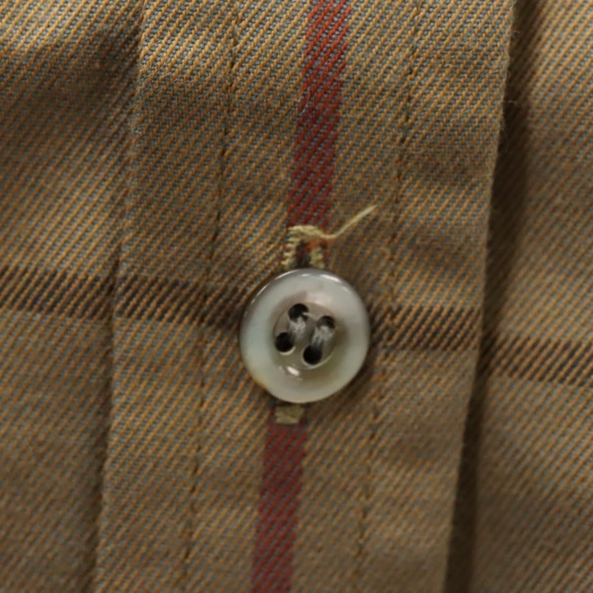 Burberrys Nova Check Shirt Cotton Beige Auth