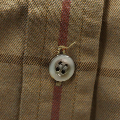 Burberrys Nova Check Shirt Cotton Beige Auth